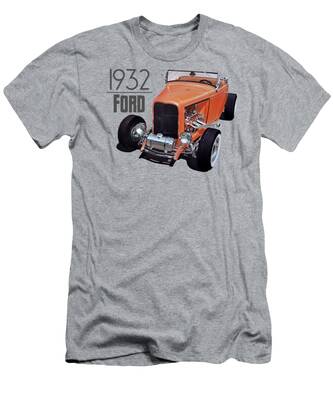 Hot Rod T Shirts 32 Ford Shirt Automotive Shirts 1932 Roadster Flamin/' Deuces